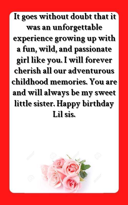 birthday wishes for sister love